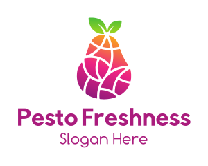 Gradient Fruit Mosaic logo design