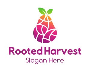 Gradient Fruit Mosaic logo design