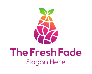 Gradient Fruit Mosaic logo design