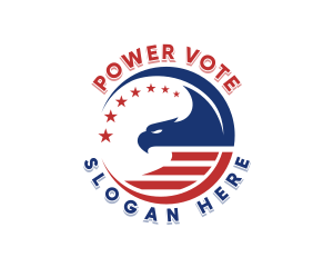 USA Political Eagle logo design