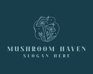 Fantasy Wild Mushroom logo design