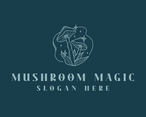 Fantasy Wild Mushroom logo design