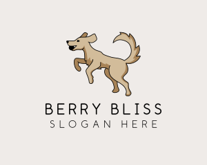 Playing Dog Pet logo design