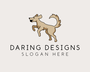 Playing Dog Pet logo