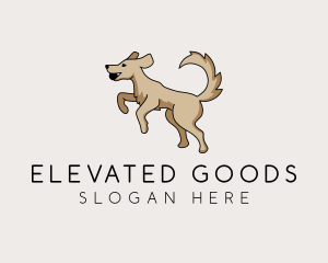 Playing Dog Pet logo design