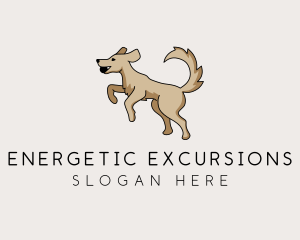 Playing Dog Pet logo design