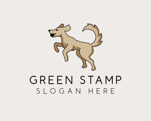 Playing Dog Pet logo design