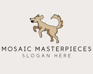 Playing Dog Pet logo design