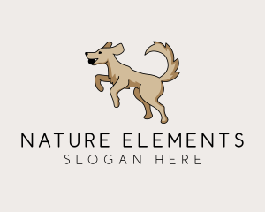 Playing Dog Pet logo design