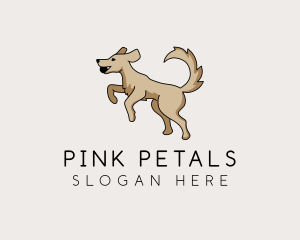 Playing Dog Pet logo design