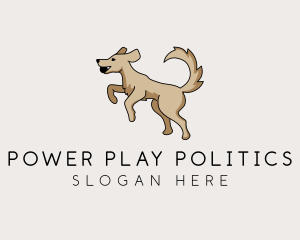 Playing Dog Pet logo design