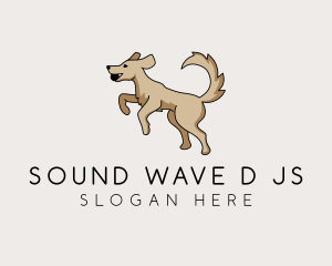 Playing Dog Pet logo design