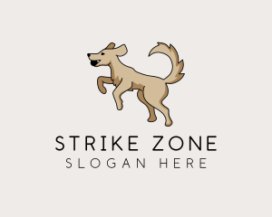 Playing Dog Pet logo design