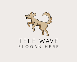 Playing Dog Pet logo design