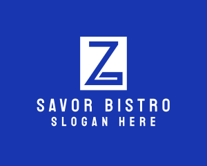 Greek Blue Letter Z logo