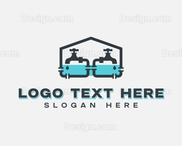 Faucet Plumbing Repair Logo