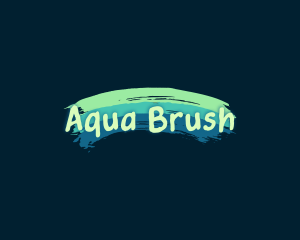 Colorful Brush Paint logo design