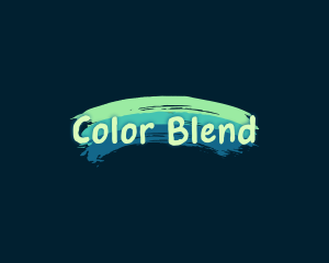 Colorful Brush Paint logo design