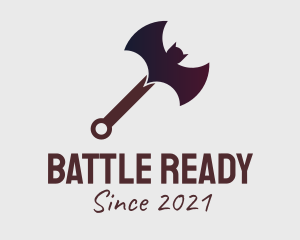 Bat Battle Axe  logo design