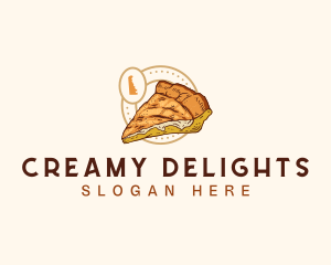 Delaware Creamy Peach Pie logo design