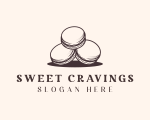 Pastry Macarons Dessert logo design