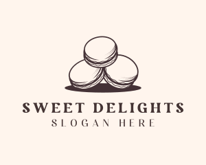 Pastry Macarons Dessert logo