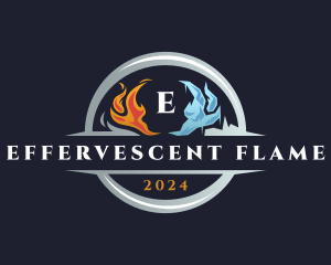 Flame Ice Airconditioning logo design