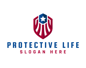 American Protection Shield logo design