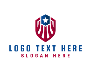 National - American Protection Shield logo design