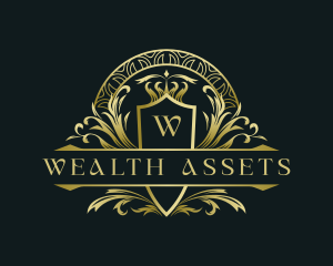 Royalty Ornament Wealth logo design