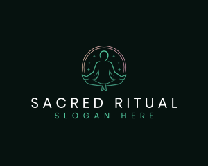 Meditation Yoga Fitness logo design