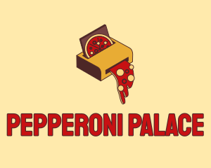 Pepperoni Pizza Printer logo design