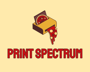 Pepperoni Pizza Printer logo design