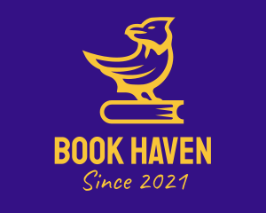 Golden Book Bird  logo design