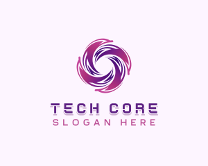 Tech AI Cyberspace logo design