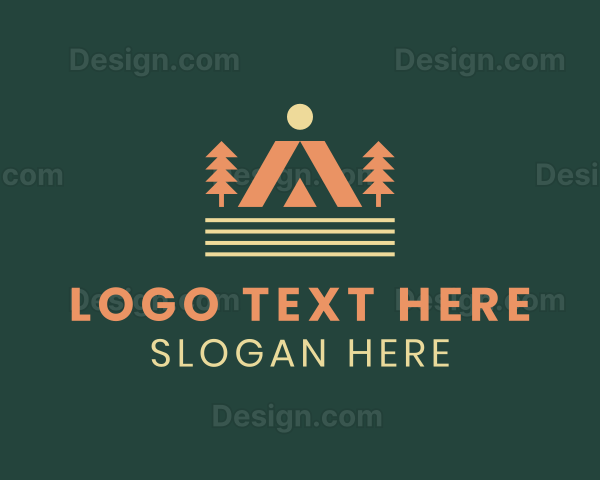 Camping Outdoor Tent Logo