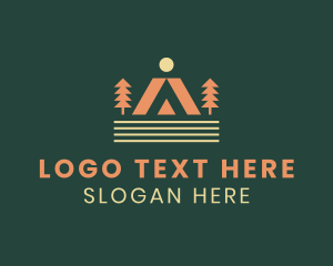 Camping Outdoor Tent Logo