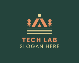 Camping Outdoor Tent Logo