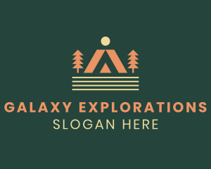 Camping Outdoor Tent logo design