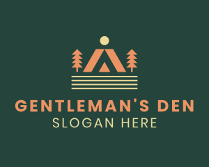 Camping Outdoor Tent logo design