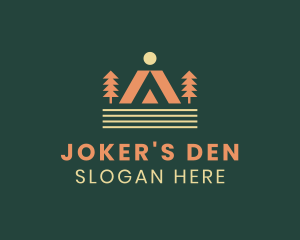 Camping Outdoor Tent logo design