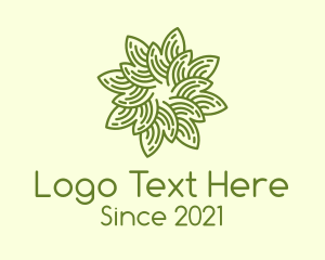 Spiral Flower Line Art logo