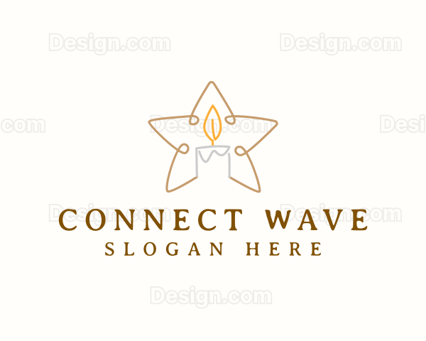 Star Candle Decor Logo