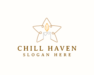 Star Candle Decor logo design