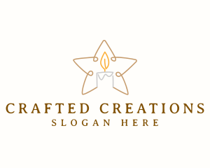 Star Candle Decor logo design