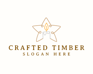 Star Candle Decor logo design