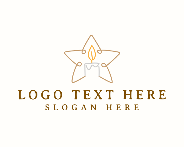 Candle  Light logo example 2