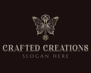 Key Butterfly Wings logo design