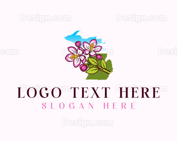 Michigan Apple Blossom Logo