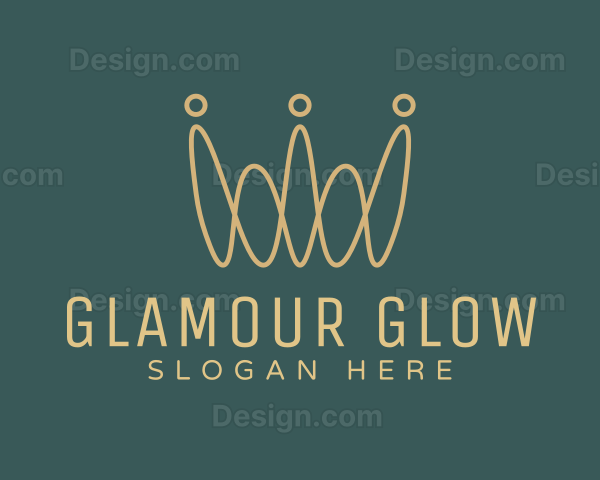 Abstract Gold Crown Logo